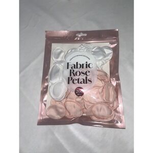 Vivitar Fabric Rose Petals‎ 200 Pcs White Pink Wedding Decor ROSEPTL200-WPK New